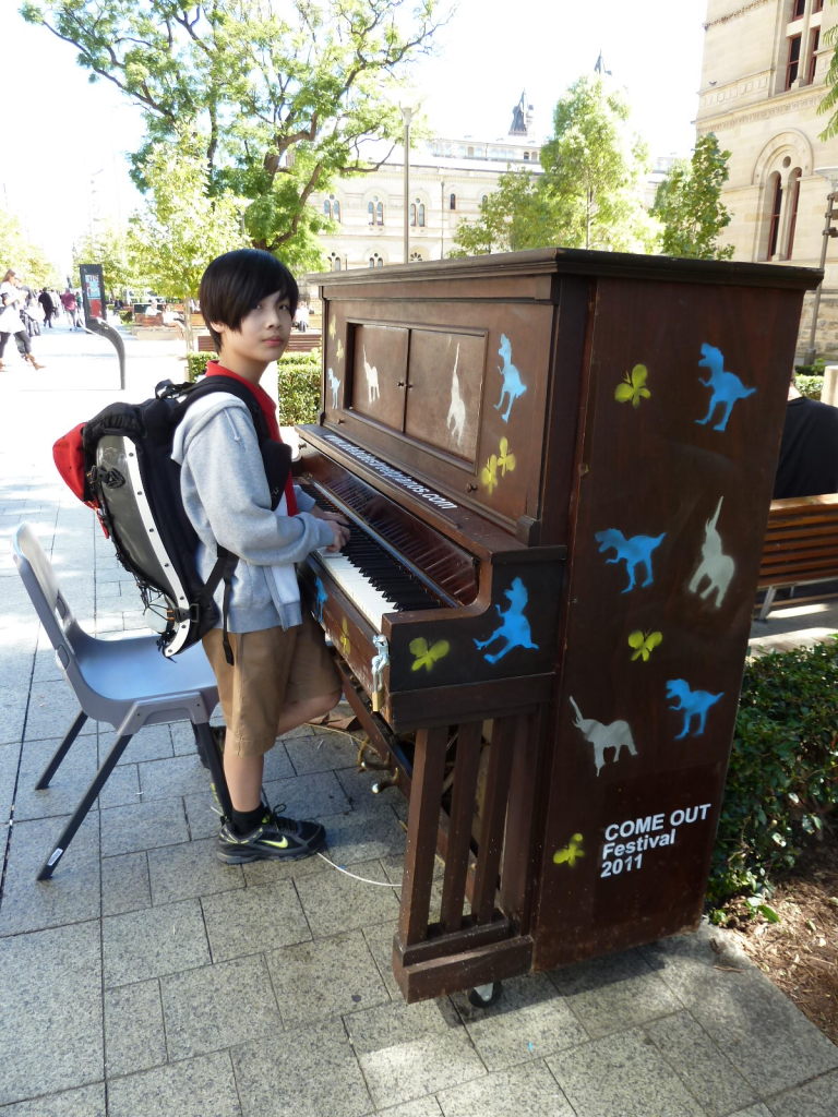 Piano on the street